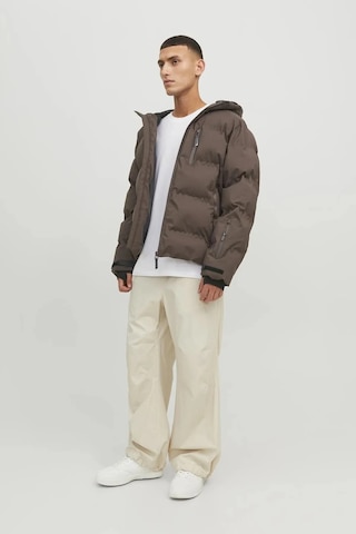 Jack & Jones Kapüşonlu Cep Detaylı Puffer Mont - Sweep Siyah