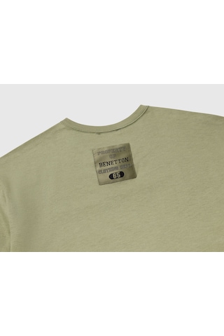 Mayoral Benetton Erkek Çocuk Logo Baskı Detaylı Oversize T-shirt