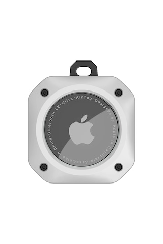 Buff Tagsafe Proshield Taşınabilir Anahtarlık Apple Uyumlu AirTag Kılıf White