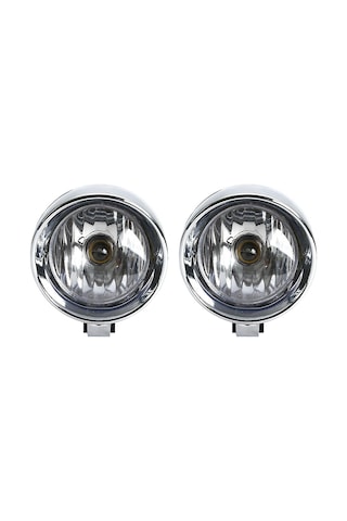 Suntek 4 Inç krom Motosiklet Ön Far Sis Işık Lambası 2 Adet