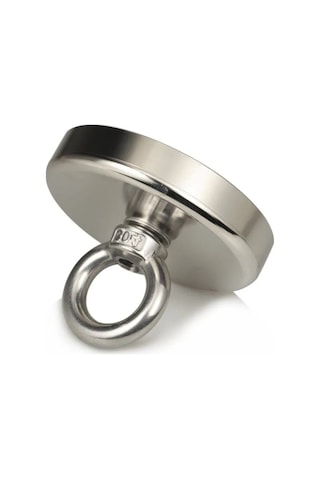 Ay Magnet Süper Güçlü Halkalı Büyük Neodyum Pot Mıknatıs,Çap 60mm