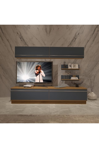 Decoraktiv Eko 5b Mdf Std Tv Ünitesi Tv Sehpası Pera - Antrasit