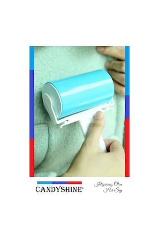 Candyshine Yıkanabilir Kedi Köpek Tüy Saç Kıl Temizleyici Toz Toplayıcı Rulo Beyaz - Mavi