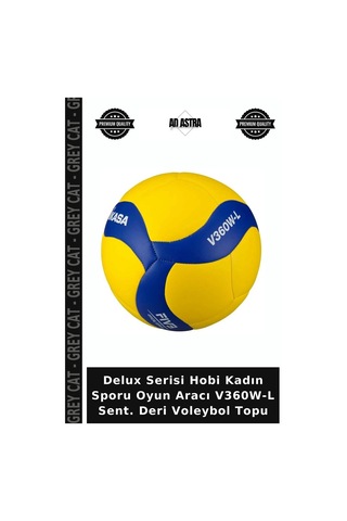 Delux Serisi Hobi Kadın Sporu Oyun Aracı V360w-l Sent. Deri Voleybol Topu Çok Renkli