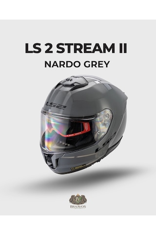 Ls 2 Stream 2 Nardo Gri Güneş Vizörlü Kapalı Kask