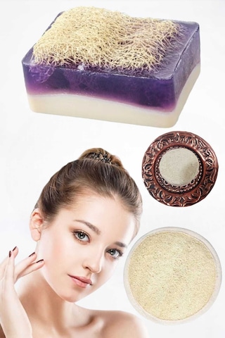 3'lü Yüz Temizleme Leke Akne Ölü Deri Peeling Ruşur Taşı Masaj Etkili Keçi Sütü Lanta Sabun