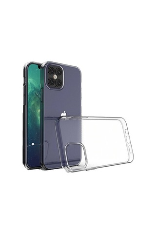 Apple Uyumlu iPhone 12 Pro Max Kamera Korumalı Şeffaf Yumuşak Silikon