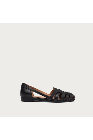Nero Black Sandalet Kadın 03m1 Frau Feather siyah