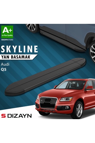 S-dizayn Audi Q5 Skyline Siyah Yan Basamak 183 Cm 2008-2016 A+ Kalite