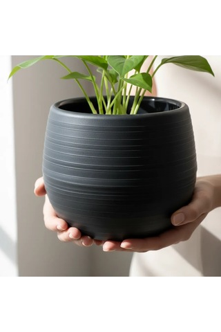 Saburg Çiçek Saksısı Seti 2 Adet, 1,2 Litre Otopompalı Saksı 60807039