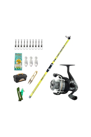 Okuma Revenger Rv-55 Otta Makinesi - Bauer Malibu 420 Cm Tam Takım Lux Usta Profesyonel Hobi Surf Olta Seti -9258