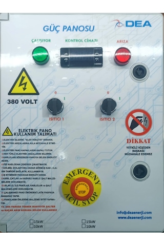 Dea 1x15kw Isıtıcı Panosu