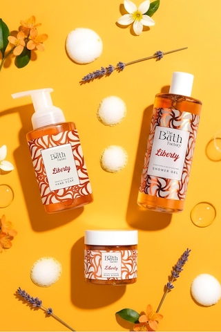 The Bath Factory Liberty Peeling + Liberty Duş Jeli + Liberty Köpük Sabun