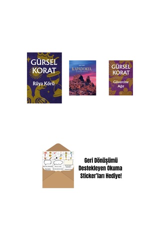 Rüya Körü + Kapadokya Ciltli + Güvercine Ağıt + Okuma Sticker'ları