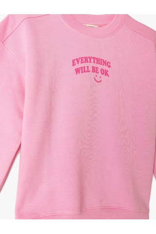 Koton 2'li Eşofman Takımı Sweatshirt Ve Eşofman Altı Şardonlu Pembe 5wkg10319ak Gülkurusu