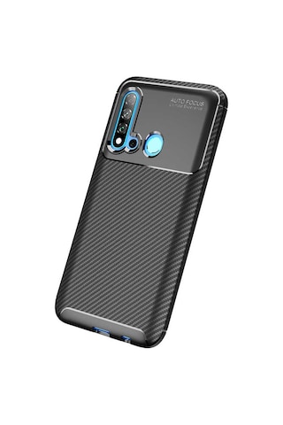 Huawei P20 Lite 2019 Kılıf Zore Negro Silikon Kapak Lacivert