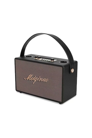 Mn-202 Çift Kablosuz Mikrofonlu Bluetooth Karaoke Spekaer Şarjlı Taşınabilir Hoparlör Hafıza Kartı Ve Usb Girişli Partybox 15w Ses Bombası