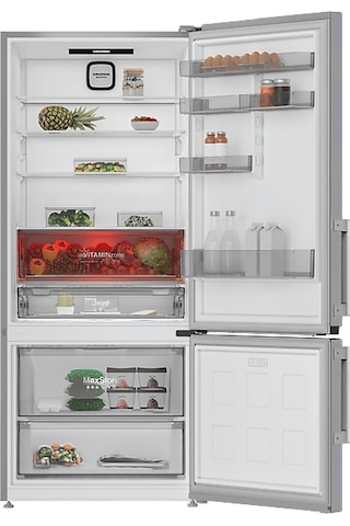 Grundig GPKND 551 I  551 L Duo No-Frost Kombi Tipi Buzdolabı Inox