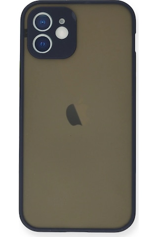 Cosmotex Newface Apple, Uyumlu iPhone 12 Mini Kılıf Montreal Silikon Kapak - Lacivert