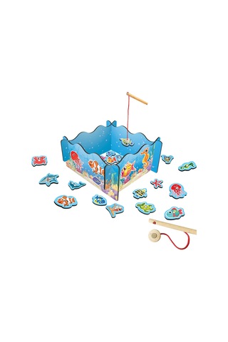 Ony-381 Ahşap Manyetik Tutmalı Balık  Oyunu
