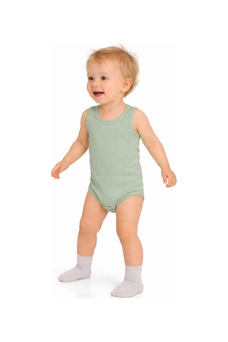 Civil Baby 3'lü Karışık Renk 3-36 Ay Çıtçıtlı Badi - Bej
