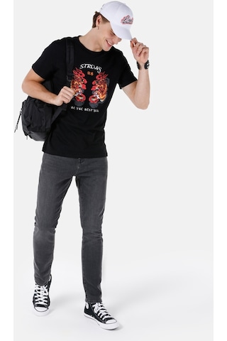 Colin's Colins Siyah Erkek Tshirt K.Kol Cl1068204 Q1.V2 Blk Siyah