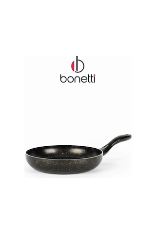 Bonetti Granit Tava - 28 Cm Siyah Siyah