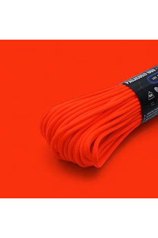 Mg Ropes Bileklik Ve Outdoor Polyester Paracord İp 4 Mm 660 Lb 30 Metre Turuncu (10 Çekirdek)