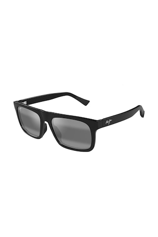Maui Jim Mj 0616s 001 02 56 Polarize Erkek Kare Siyah Kemik Güneş Gözlüğü Siyah