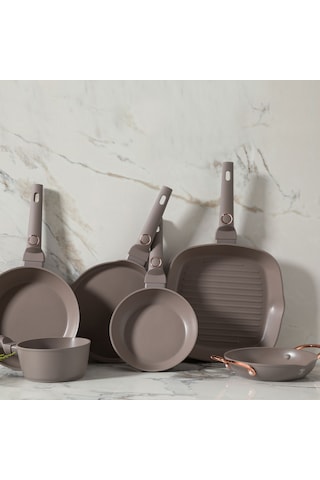 Mudo Home Berlınger Haus Sahara Krep Tava 25 Cm Taupe Tupe - Gri