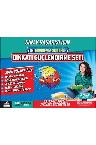 Yeni Neuro-Via Sistemi İle Dikkati Güçlendirme Seti 6.Sınıf 12 Yaş - Osman Abalı - Adeda