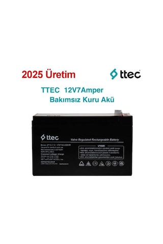 Ttec Hhm Pilsan Uyumlu Oyuncak Araba Jeep Akülü Araba Aküsü Pili Bataryası 12volt 7amper Akü 12v7ah/20hr