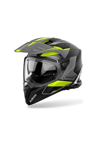 Airoh Bandit Tune Yellow Matt Kask Gri - Sarı