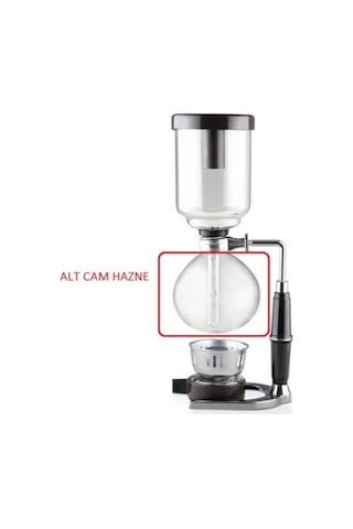 Sifon Alt Cam Hazne 3/5 Cups - Syphon Alt Cam Hazne