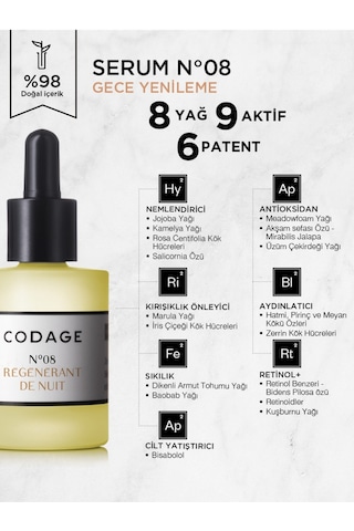 Codage N08 Night Rejuvenation Serum 30 ML