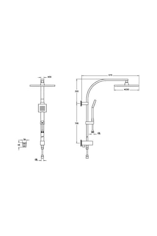 Artema System Rain Ls30 A45611 Duş Kolonu Gri