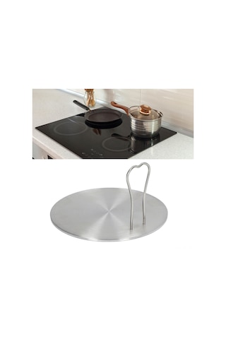 Shineyee Pratik Pişirme Yardımcısı: Çelik Isı Dağıtıcı Taban, Indüksiyon/gaz Ocakları İçin, Seramik/demir Tencere Uyumlu, Isıya Dayanıklı Kollü Tasarım