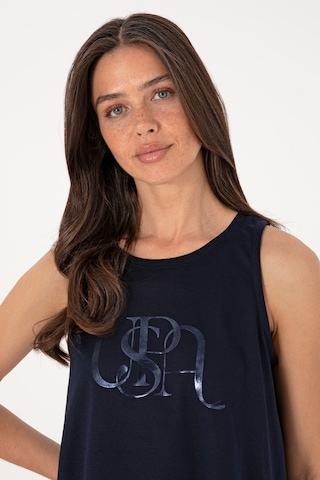 U.S. Polo Assn. Kadın Lacivert Kolsuz Bisiklet Yaka Tişört 50305609-VR033