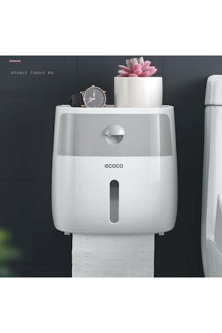 Su Geçirmez Duvara Monte Tuvalet Rulo Sahipleri Havlu Banyo Doku Kağıt Kutusu Depolama Raf Mutfak Kağıt Dağıtıcı Depolama Rafları Ve Amp Raflar 22 x 13.6 x 11.2 CM