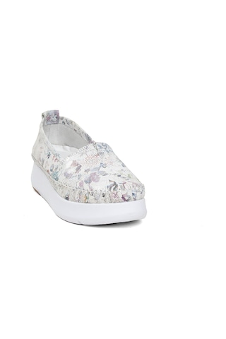 Elit Mn057c Kadın Hakiki Deri Espadril Beyaz-beyaz Beyaz