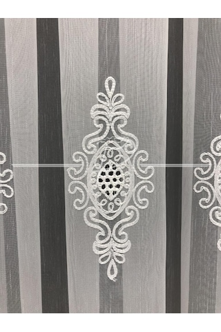 Tül Perde Taç Marka Ekselans Desen Serpme Suzene Motif Çok Renkli