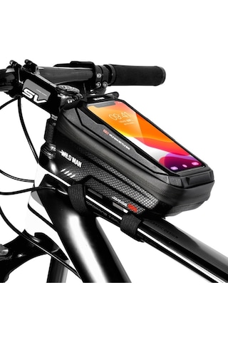 Wild Man X2 Hardshell Bisiklet Ön Gidon Çantası Kırmızı