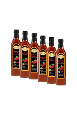 Hanzade Bitkisel Gilaburu Sirkesi 6 x 500 ML
