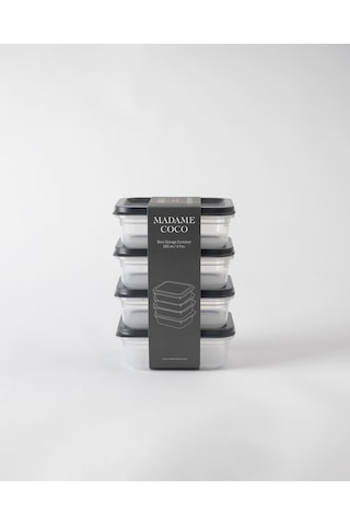 Madame Coco Bonn 4'lü Saklama Kabı - Füme - 4x500 Ml 8684427307205 Çok Renkli
