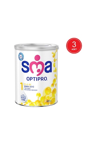 Sma Optipro 1 Probiyotik Bebek Sütü 800 G 3 Adet