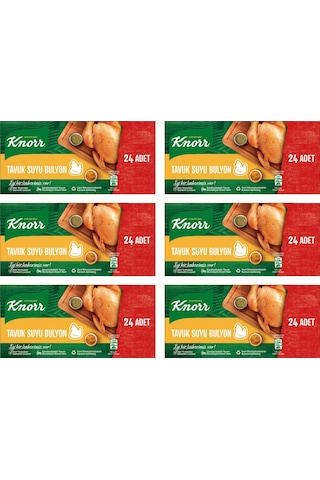 Knorr Tavuk Suyu Bulyon 24 Adet 240 Gr X 6 Adet