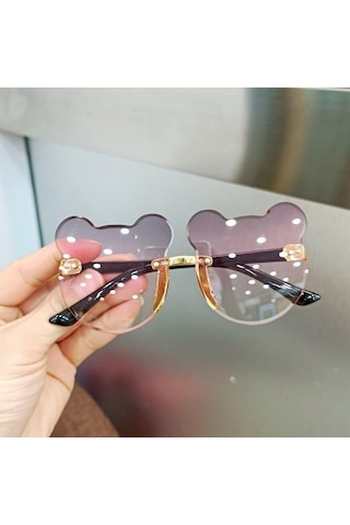 Trendooze Sevimli Parti Mor Moda Karikatür Kafa Için Hediye Günü Güneş Güneş Gözlüğü Gözlüğü Doğum Çocuklar Çocuk Bebek Ayı Uy Mor