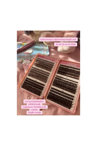 Suvea Beauty 600 Adet Kahverengi Dıy Takma Kirpik