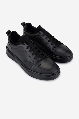 Valmenti Erkek Hakiki Deri Siyah Sneakers & Spor Ayakkabı 1093 2025 Erk Ayk Sk25-26 Sıyah Alkl Siyah