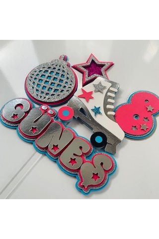 Paten Temalı Doğum Günü Kişiye Özel Pasta Süsü Cake Topper